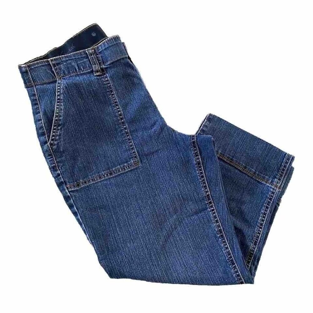 Gloria Vanderbilt Missy‎ Capri’s Women's Size 6 Blue Denim Mid Rise Ladies